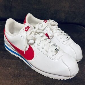 Nike Cortez Basic OG Forrest Gump 882254-164 Size 10 US 44 EUR White Leather Red